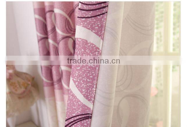 2015 hot sale printed designed No. 13 window curtains, made- up black out fabric in home or hotel