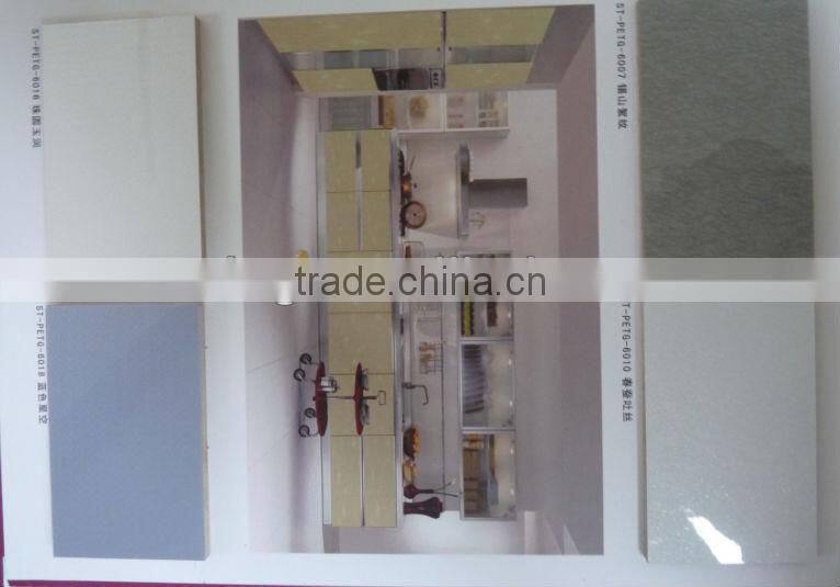 3D dimension PETG board for furniture decorative / wood color