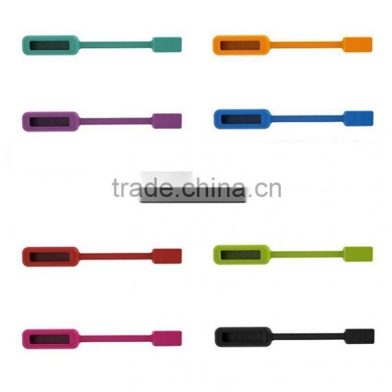 Colorful Clip Magnetic Silicon Rubber Clip Holder Cover Case for Fitbit Flex2 Flex 2 Smartband Smart Wristband Accessory