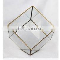 LGJ040 wedding party decoration glass candle holder with lid