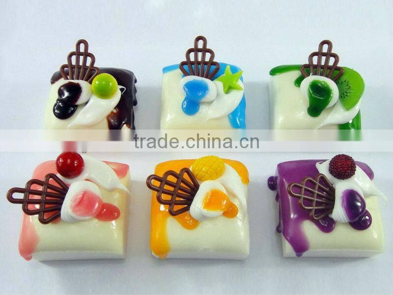 Fake fruit cake faux dessert swiss roll for simulation food fridge magnets