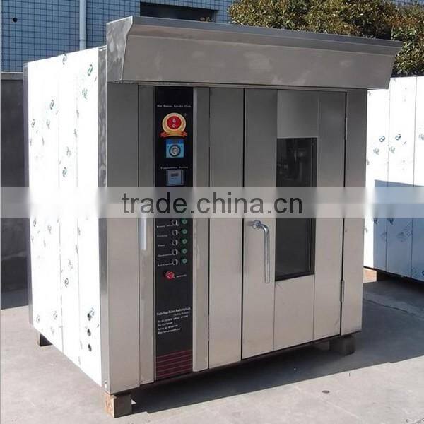 Commercial electric gas diesel hot wind rotary baking oven