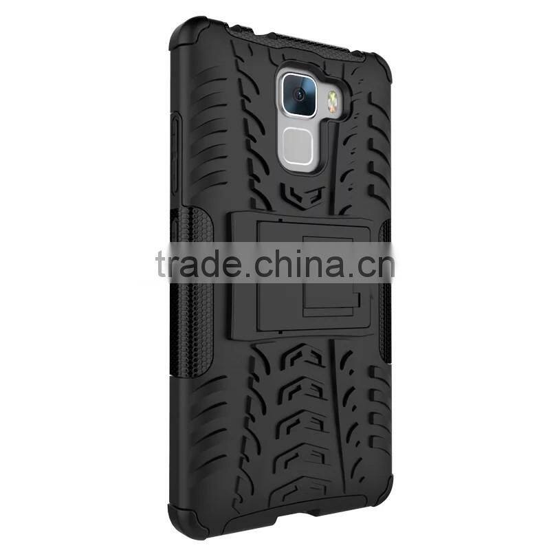 For HUAWEI HONOR 7 PLK-TL01H Armor CASE Heavy Duty Hybrid Rugged TPU Impact Kickstand Hard Cover ShockProof Case