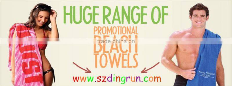 Cheap Promotional Custom Logo 80% Polyester 20% Polyamide Microfiber Beach Towel