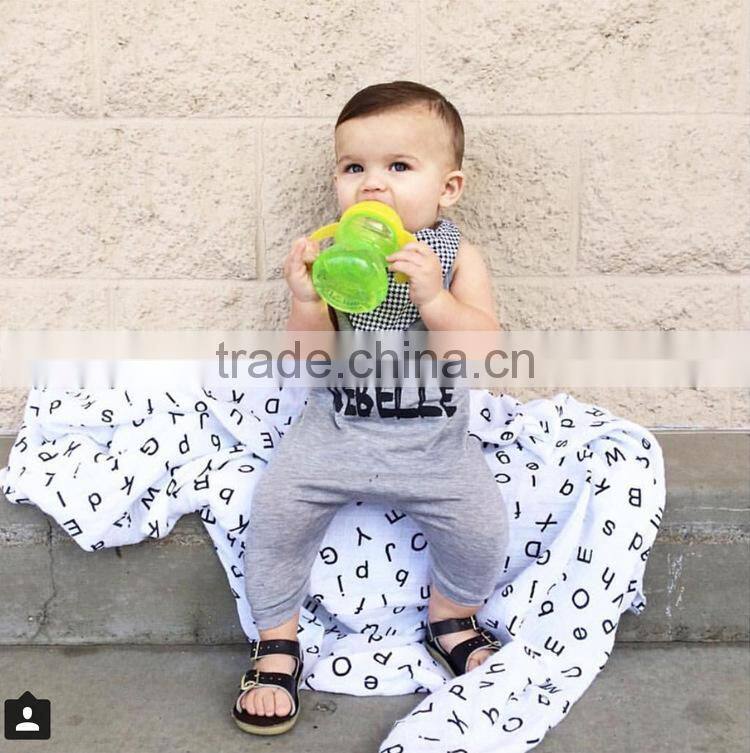 100% Cotton Swaddle Blankets Newborn Cotton Baby Muslin Cloth