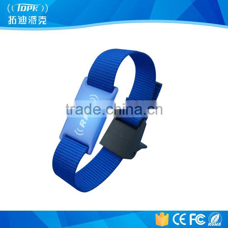 Rfid nylon rope wristband supplier for sale