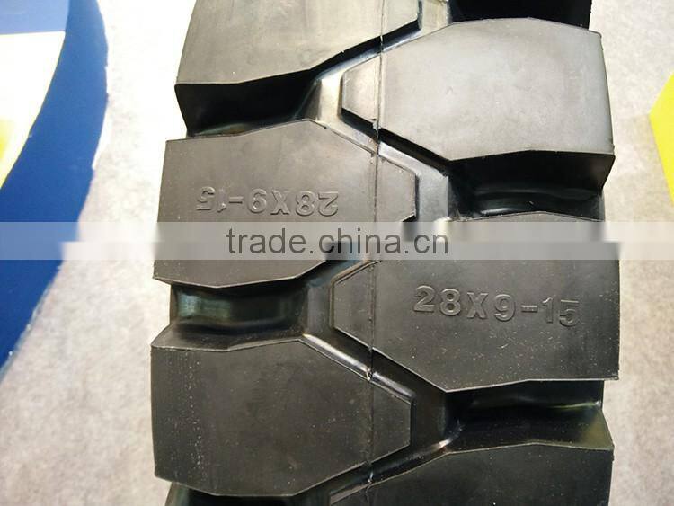 solid forklift tire 21x7x15, 600-9 forklift solid pneumatic tires (various size)