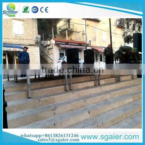 4ft by 4ft portable simple stage square four legs To Montenegro market