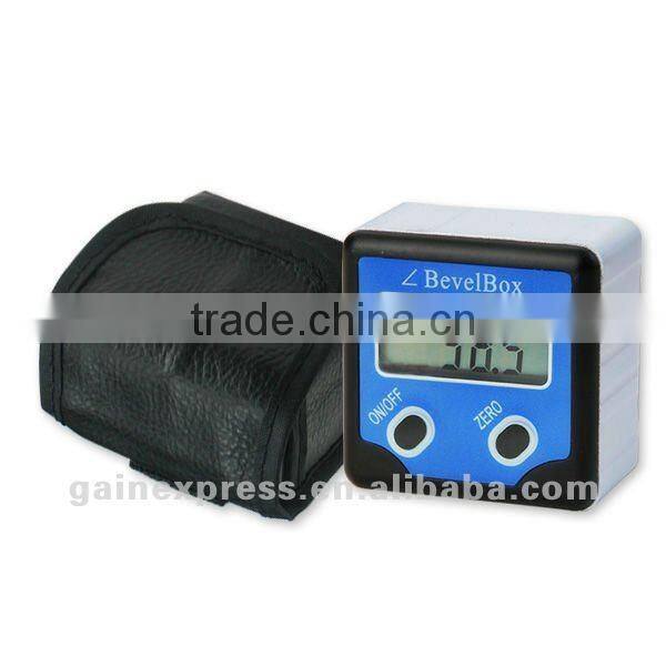 Digital Bevel Box Gauge Angle Protractor with 3 Strong Disk Magnet Waterproof Inclinometer