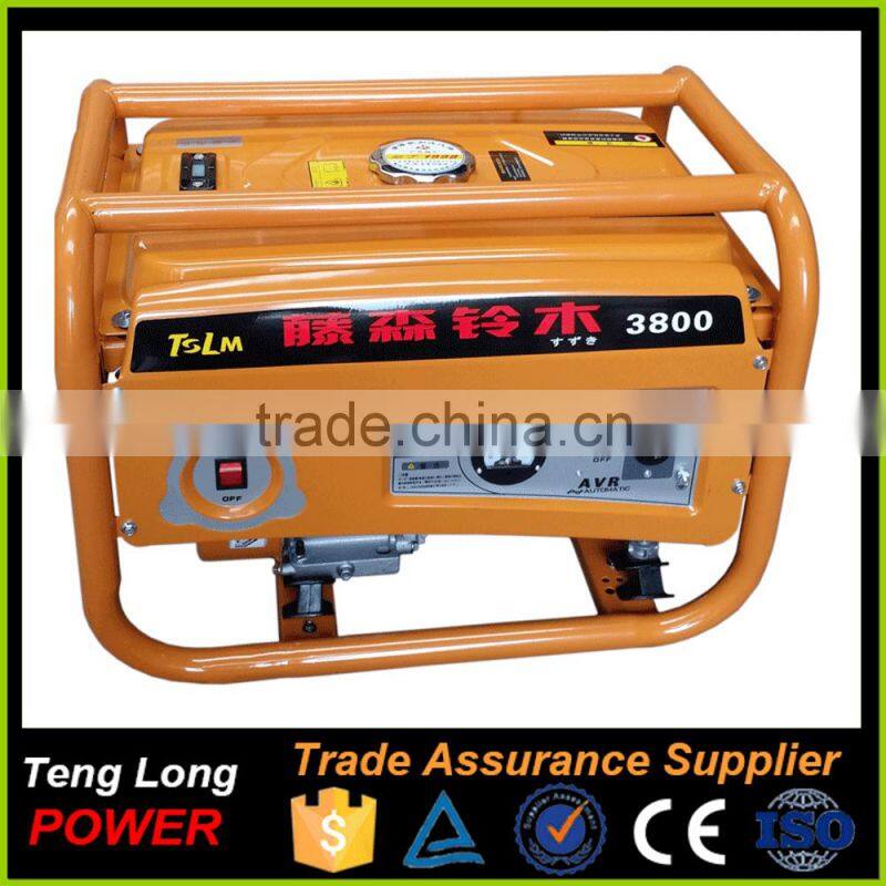 AC single phase 110V~ 400V 2kw generator electric start with generator parts for sale