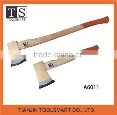 Hot sale all kinds of high quality fireman damascus steel hatchet with wooden hand