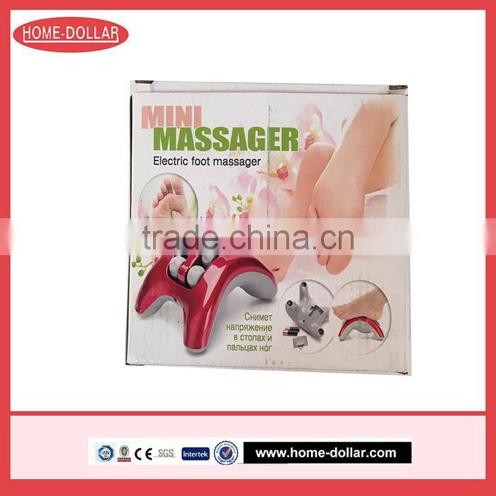 2017 New Mini personal electric massager foot massager for office travelling with battery powered, foot vibrating massage