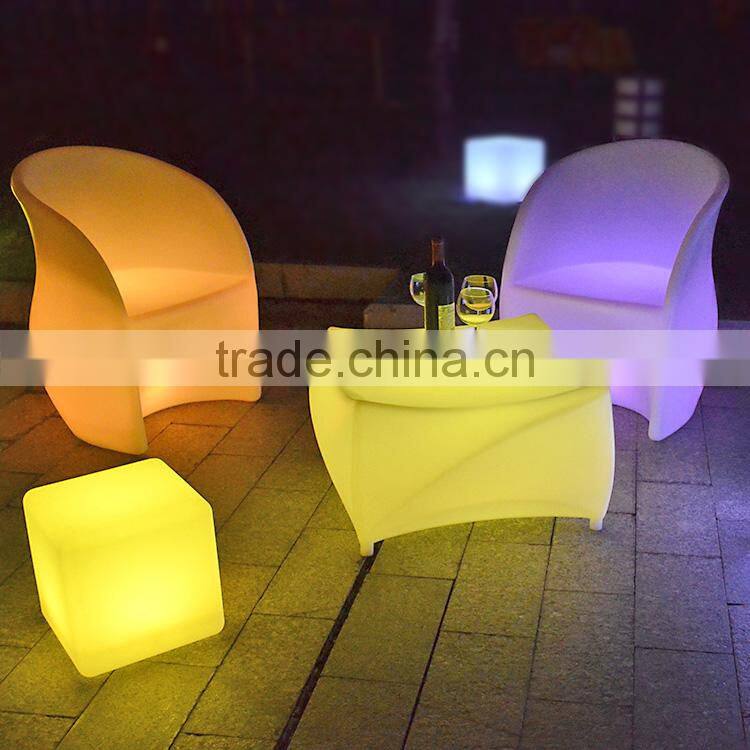 rechargeable IR control color changing light up furniture LED Furniture uses bar /party