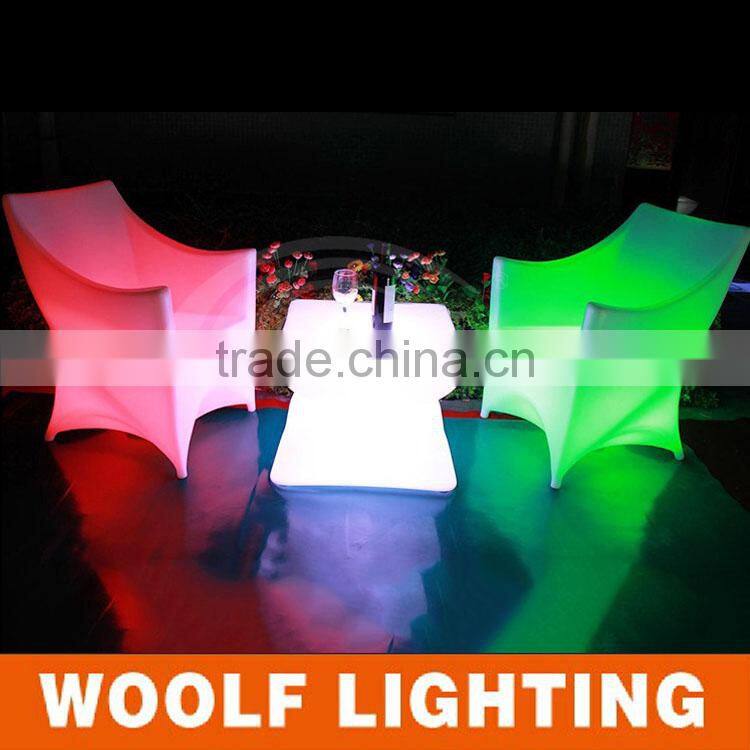 Fresh Hotel Restaurant Bar Color Changing Leisure LED Chair
