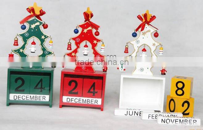 Christmas calendar,wooden christmas tree calendar,Christmas decoration