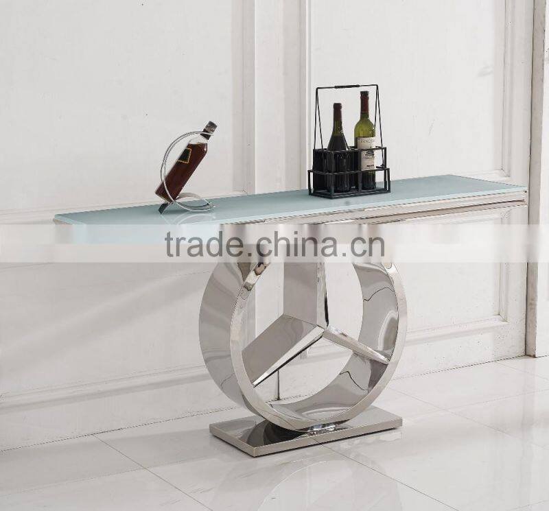 F413 Stainless Steel Modern Furniture Guangdong Xinqing Console Table