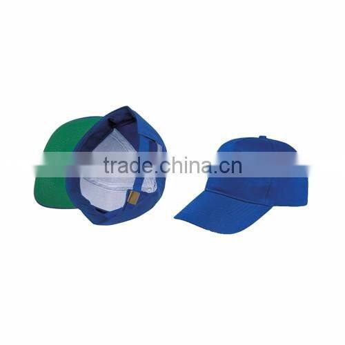 golf cap,6 panels golf cap with metal regulator and green visor