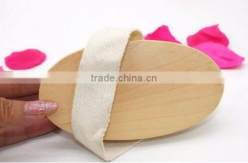 cy305 Bath Body Brush, 100% All Natural Boar Bristle Wooden Handle & band fixed Bristles brush