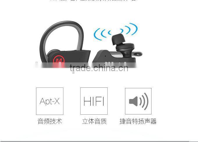 Newest Hook Style Hands Free Earphone High Quality Wireless HIFI Stereo Bluetooth Headset