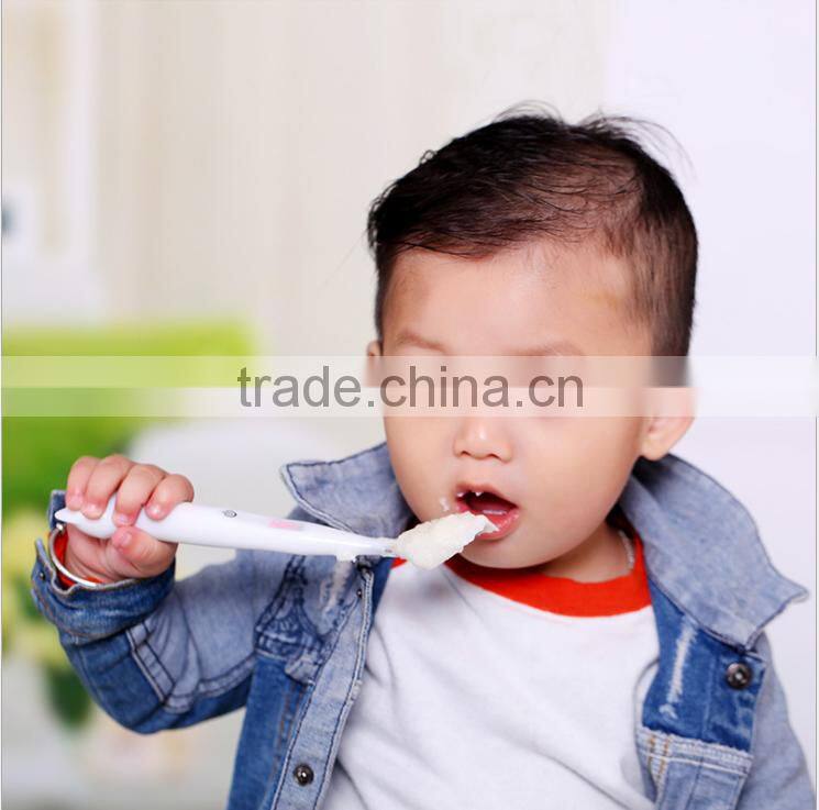 Creative Smart LED Thermometric Spoon, 304 Stainless Steel Spoon For Baby Use