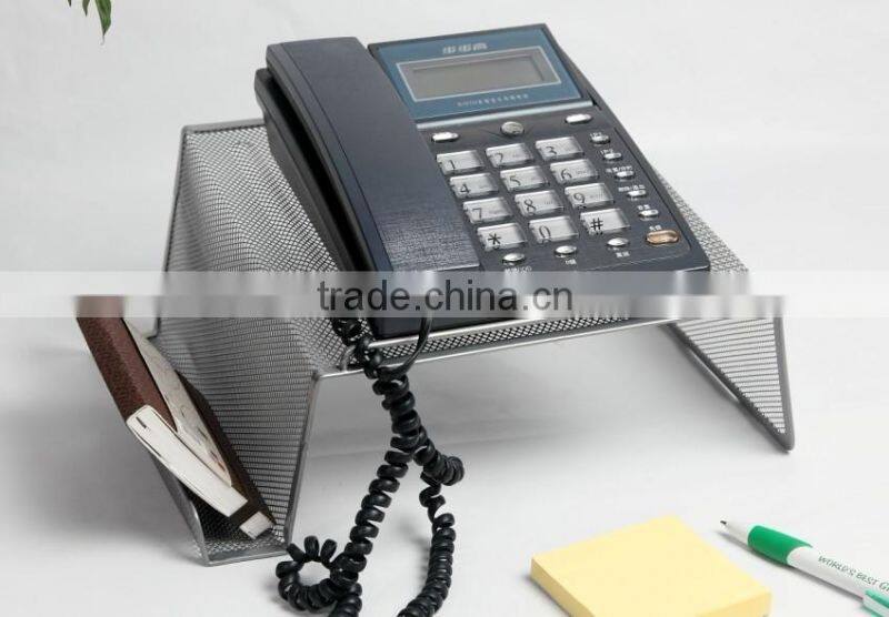 Modern Office Accessories Desk Organizer Multifunction Metal Mesh Phone Stand