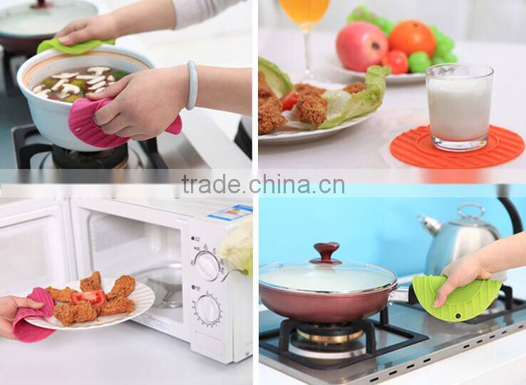 Supply creative fashion Multipurpose round silicone cup mat /insulation pad