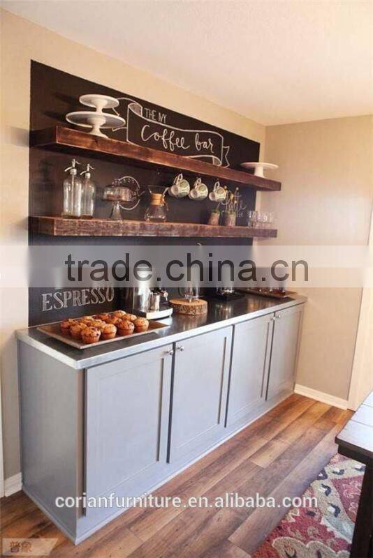 Solid surface material coffee kiosk coffee counter