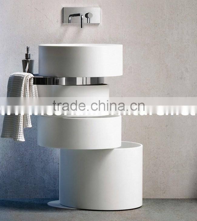 solid surface countertop rectangular wash basin