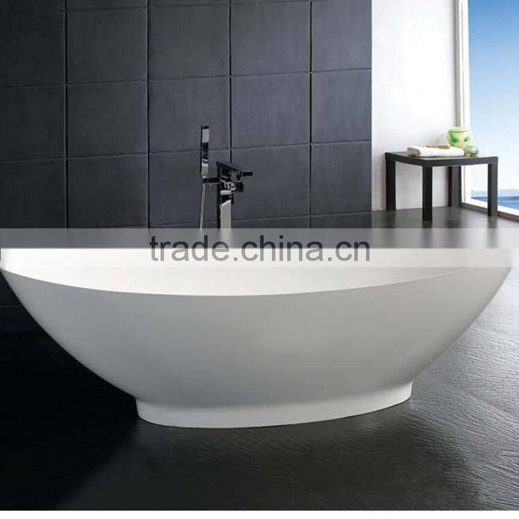 Half Hand Carved Free Standing Marble Stone Bathtub
