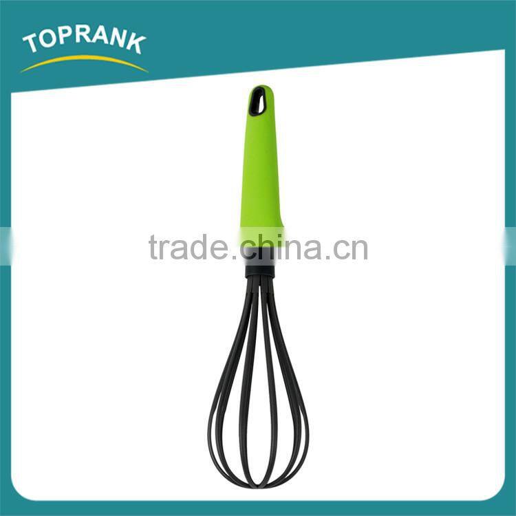High quality food grade easy clean kitchen egg whisk nylon manual egg beater