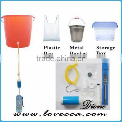 6000ML outdoor survival emergency water filter straw , portable water straw