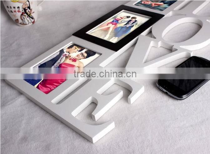 wooden picture frame/love photo frame