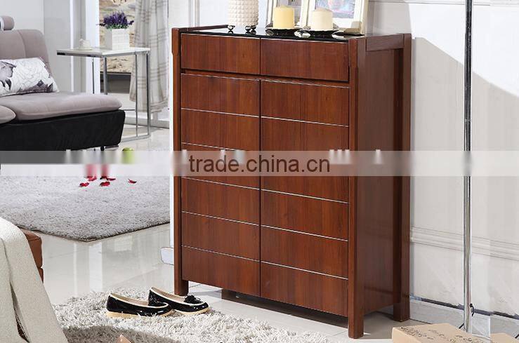 Modern design wooden shoe rack cabinet