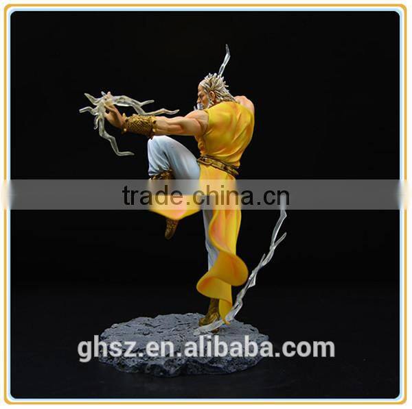 Custom plastic ancient statue hand paint craft pvc fighter figurine manufaturer