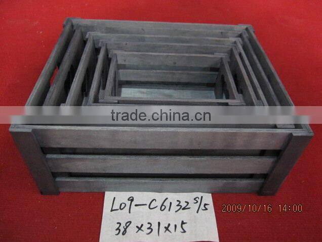 wholesale customized colorful antique wooden crate