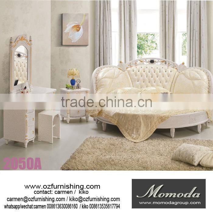 1408 king size bedroom set in high gloss/elegant and luxurious champagne gold bedroom set