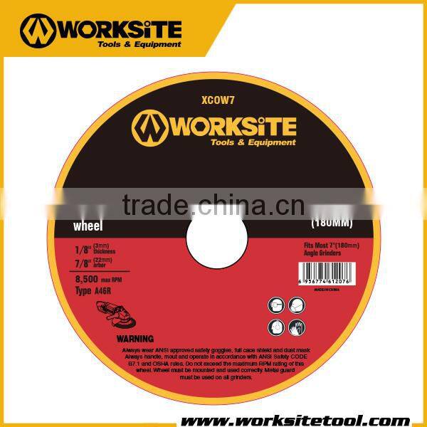 XCOW7 Worksite Brand Accessories 180mm Cut Off Wheel