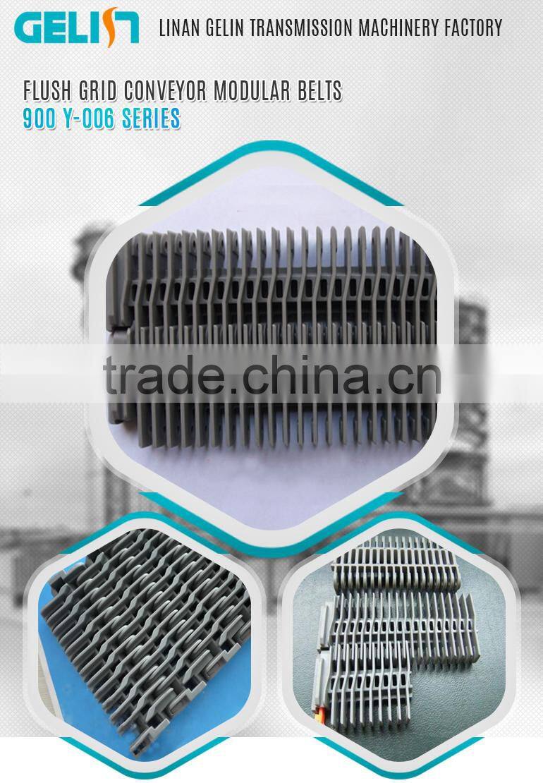 900Y-006 series 28 37 46 width modular plastic conveyor belt/Flush Grid Modular belt