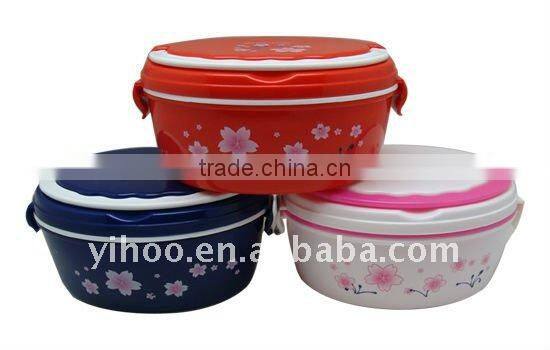 Plastic Oval Lunch Case With Lock For Kids