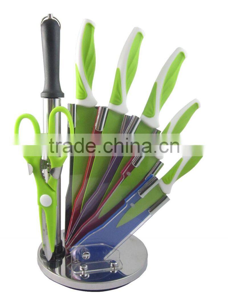 Acrylic Block 7pcs Royalty Line Knife Set