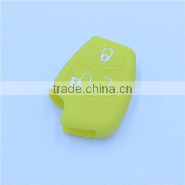 for Mercedes Benz 3 buttons silicone car key case, silicone car key covers for benz