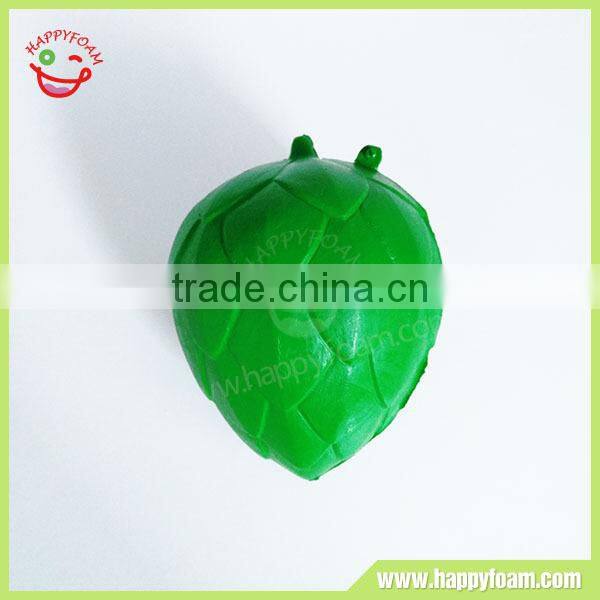 Green pinecone shape soft slow rebound foam stress ball toys