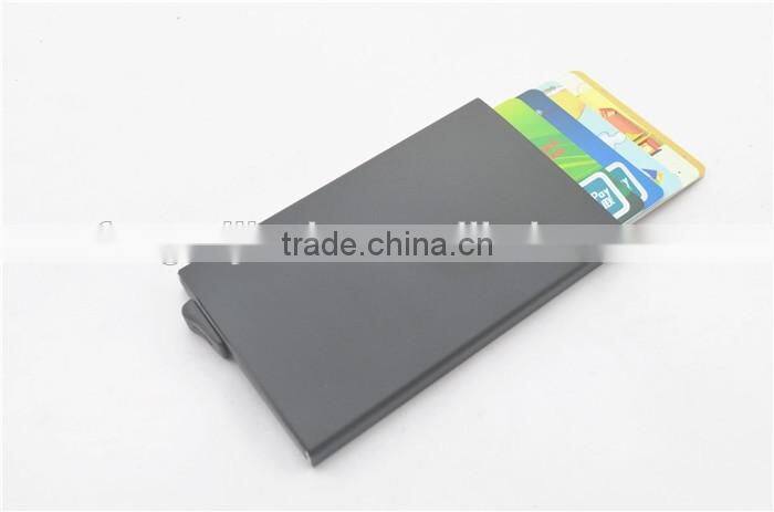Slim Aluminum Credit Card Holder Metal RFID Protector Wallet