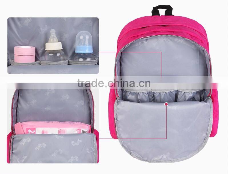2015 new design multi-functional diaper bag