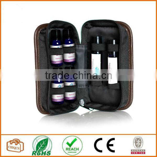 8 Bottle Essential Oil Roll-Ons carrying case Brown