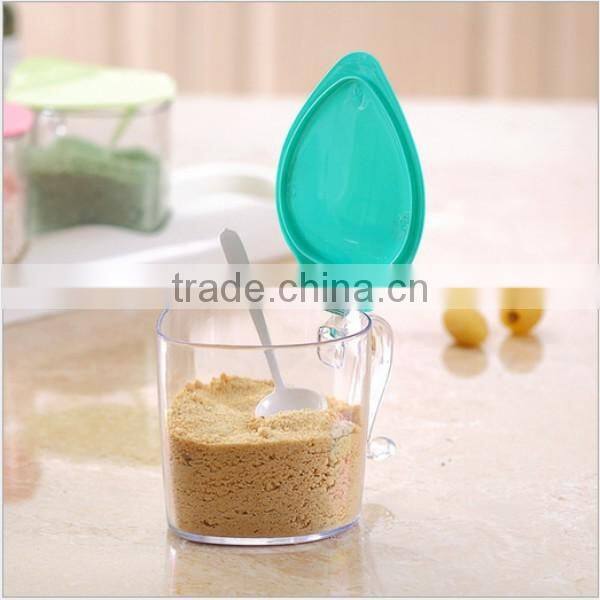Custom Food-Grade Plastic 3 color Clear Plastic Seasoning Box Home Kitchen Spice Sugar Salt Storage Box Supplier