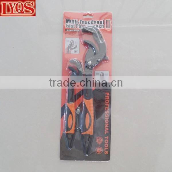 2PCS Universal Snap N Grip Wrench Set Adjustable Spanner Kit Pipe Wrench