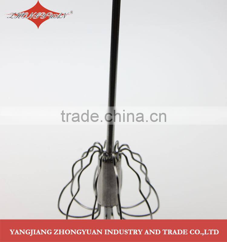 12-inch hand push Stainless steel rotary self-mixer miracle whisk beater