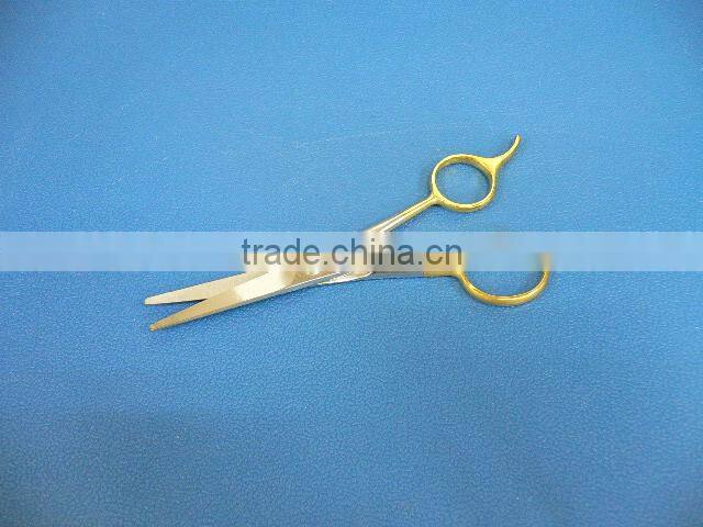 524-88 Wholesla Hair Scissors With Golden Plating Handle