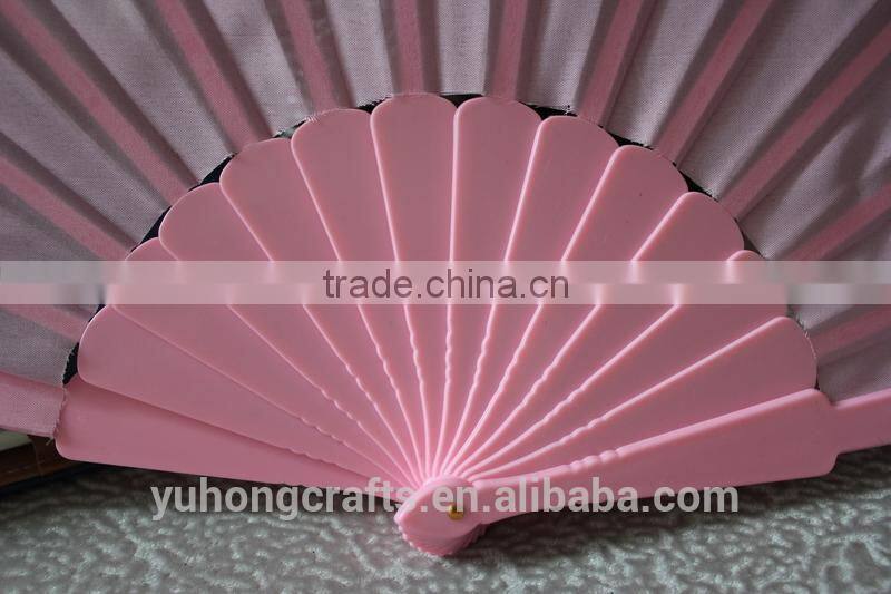 Plastic hand fan for advertisement gift